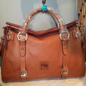 Dooney & Bourke (Authentic) Leather Florentine Tassle Sachel